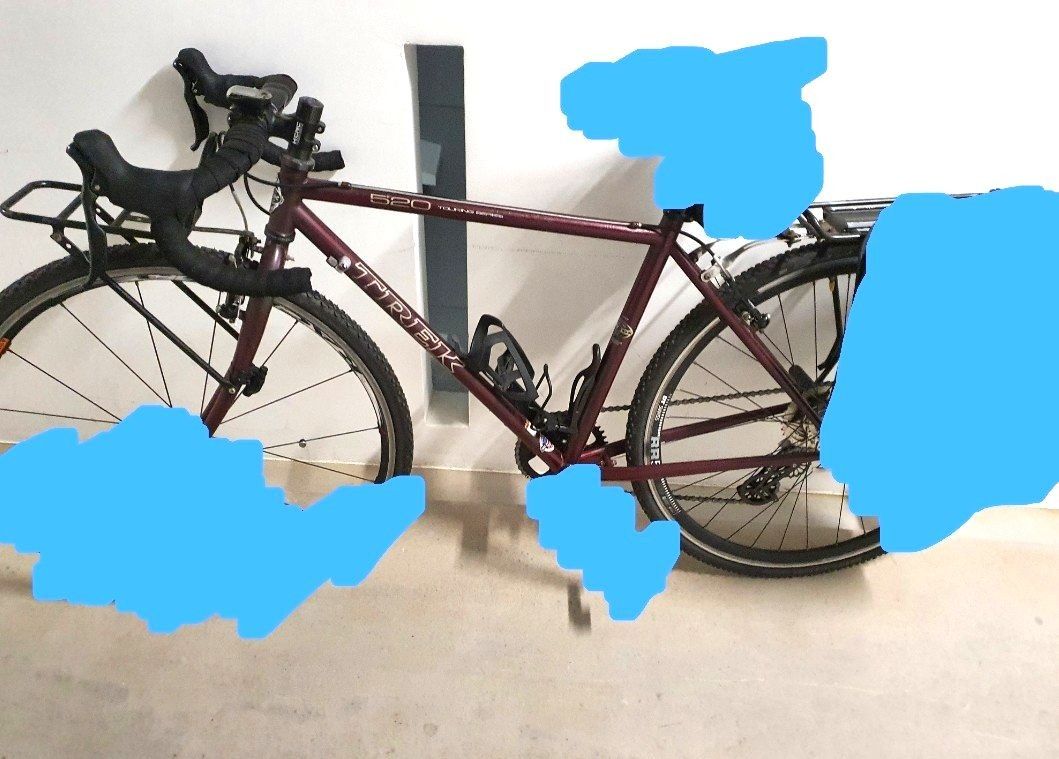 Trek 520 Frame Group Cockpit Steel Gravel Touring Bike