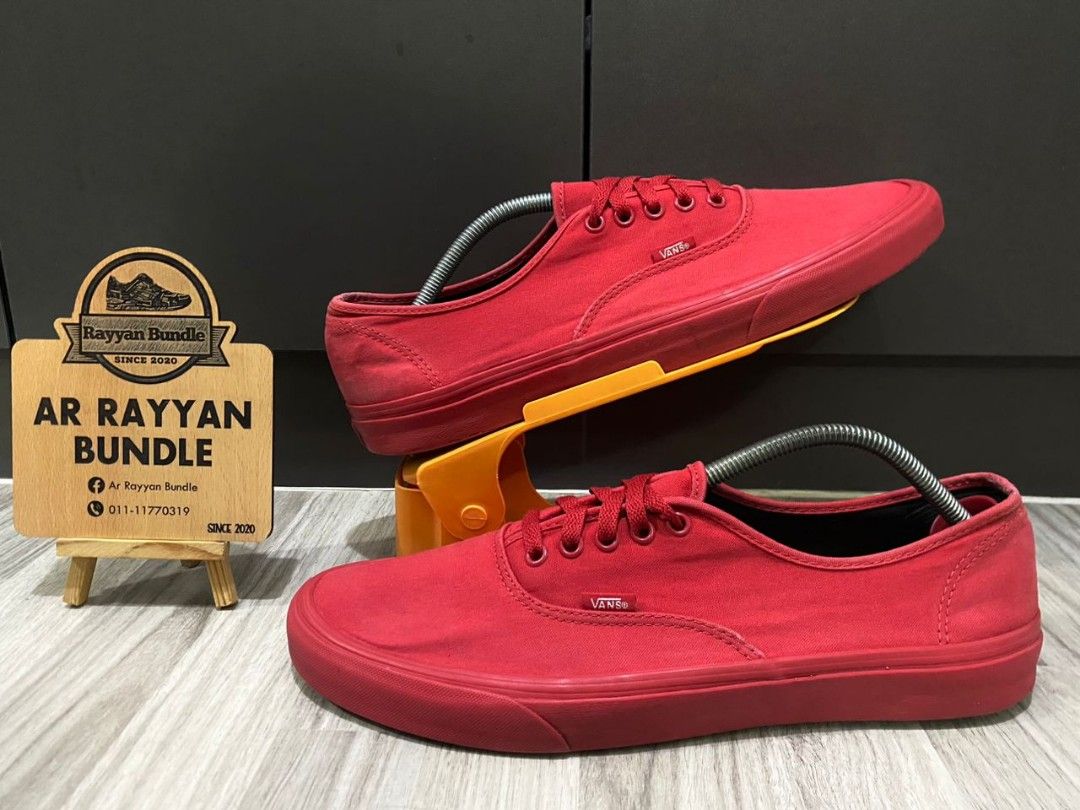 True red vans authentic cheap