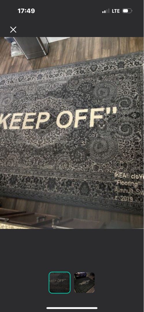 Virgil Abloh Off White x IKEA KEEP OFF carpet Carousell