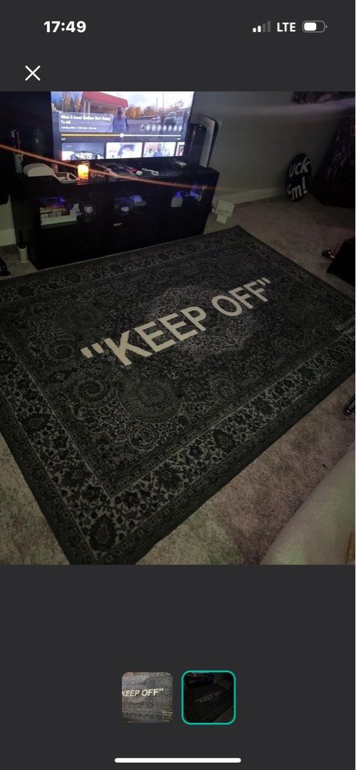 Virgil abloh rug ikea store