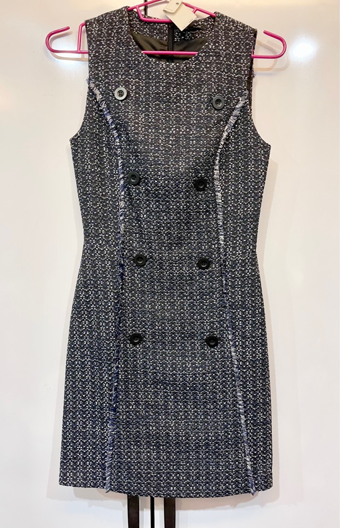 Warehouse tweed dress top