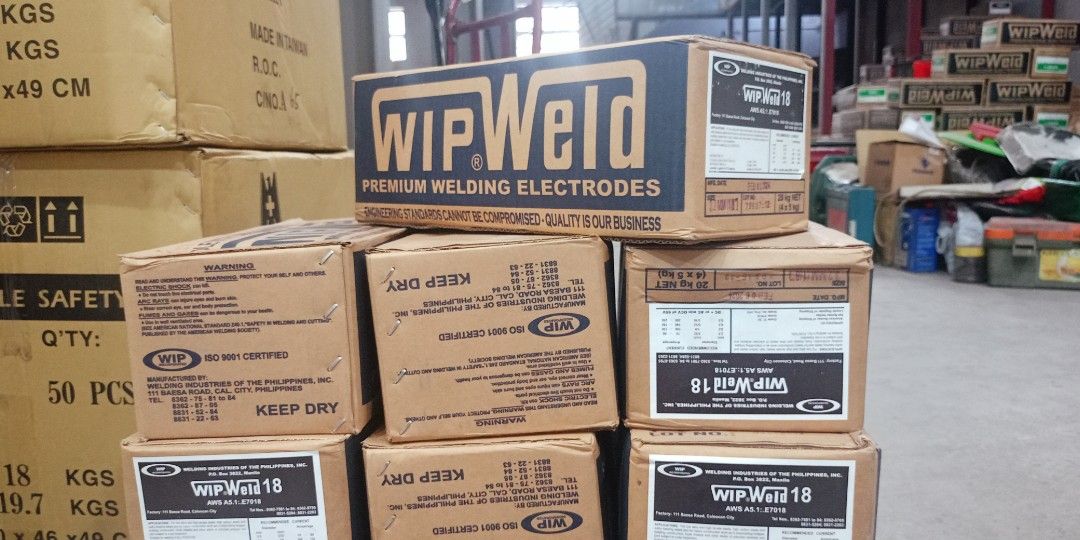 Wipweld welding rods 6013,6011,7018 (Category: Construction & Building Materials) located in Paranaque City. Submitted by renyshemshardware (Listing ID 1334020611, Image 2). Description: WIPWELD welding rods: 6013 3.2mm 20 kilos per box 6011 3.2mm 20 kilos per box 7018 3.2mm 20 kilos per box.