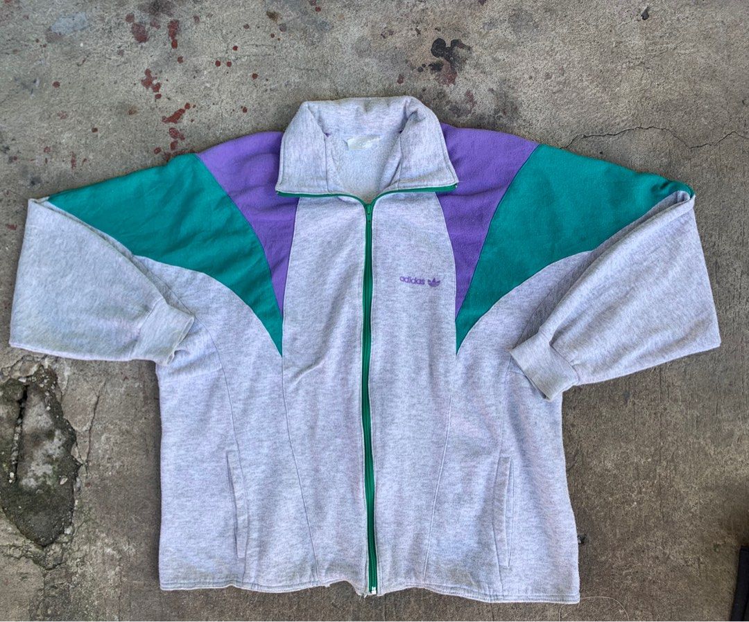 80s Vintage Adidas Track Jacket Sweater 3 Tone Men s Fashion Coats Jackets and Outerwear on Carousell