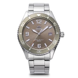 東方錶 ORIENT Sports Mako 40 Solar-powered 運動風格太陽能 series 啡色面 不銹鋼 20bar 防水 藍寶石抗磨損玻璃 RA-WJ0004Y64246685749121110