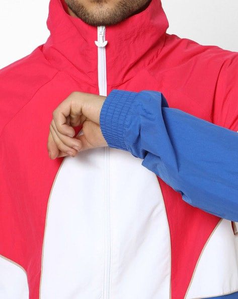Adidas Trefoil Colorblock Track Jacket Men s Fashion Activewear on Carousell