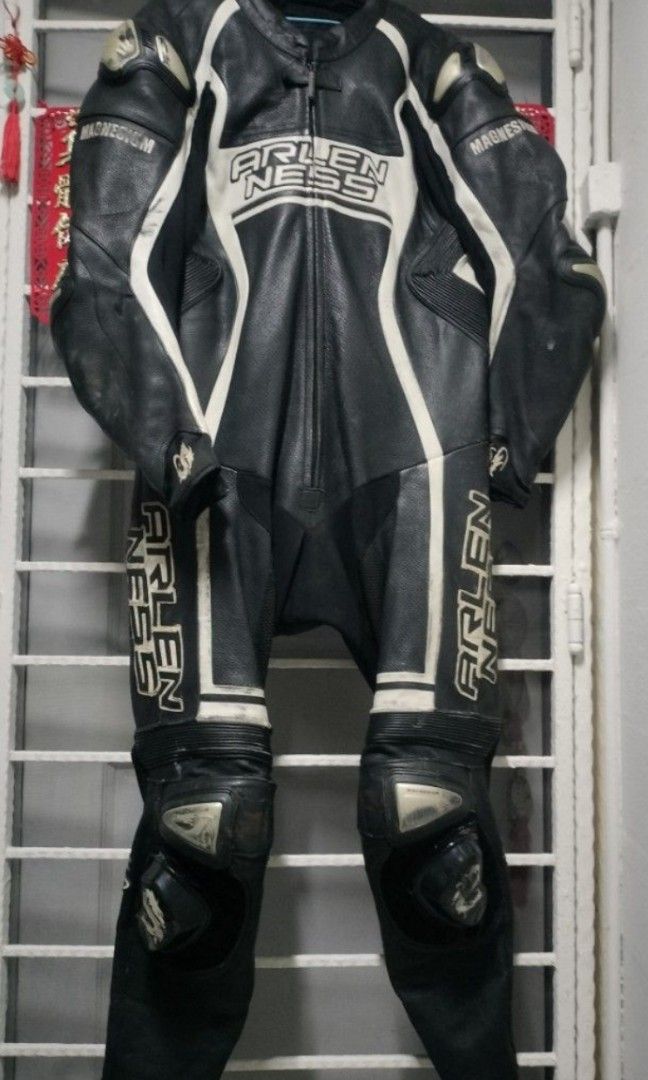 Arlen Ness Magnesium One Piece Motorcycle Leather Racing Suit