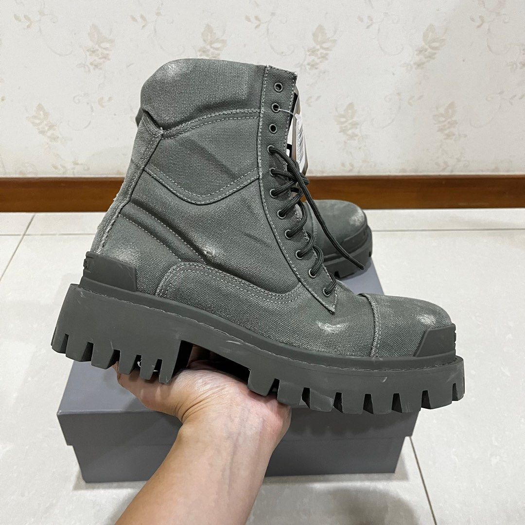 Balenciaga boots mens olive outlet
