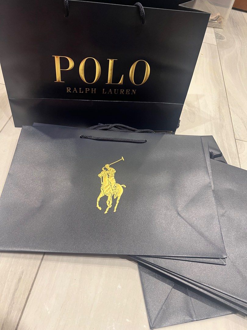 💯authentic Ralph Lauren paper bag (Category: Luxury Accessories) located in Quezon City. Submitted by outlet18 (Listing ID 1337246757, Image 1). Description: 10 pcs available 750 each.