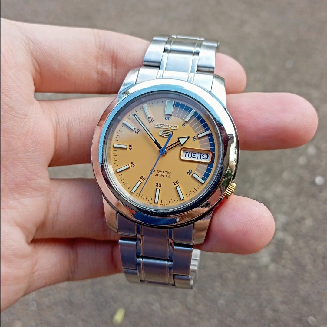 Authentic Seiko 5 SNKK29 Yellow speed Racer 38mm