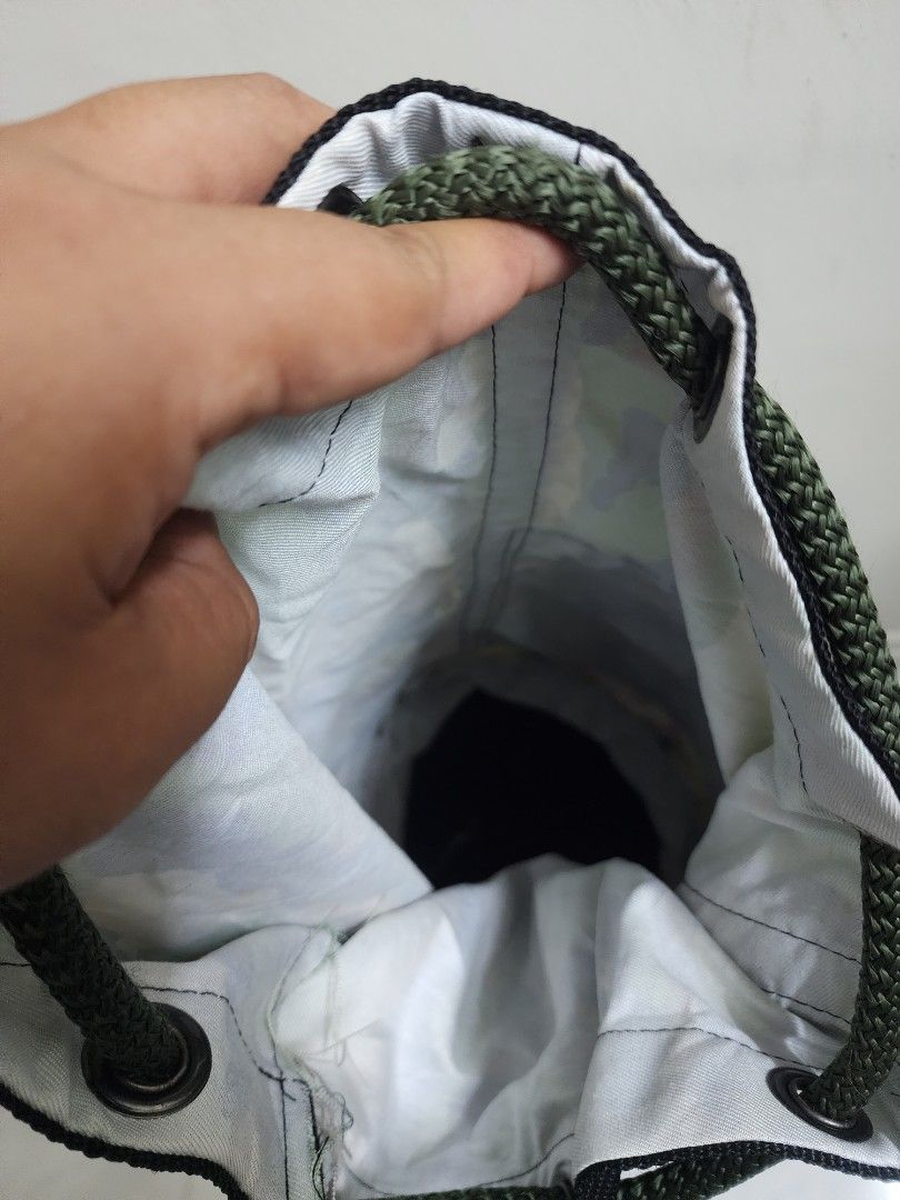 Bag Loreng Askar Military Camo Commando Bucket Beg Guni Jerut Uncang ...