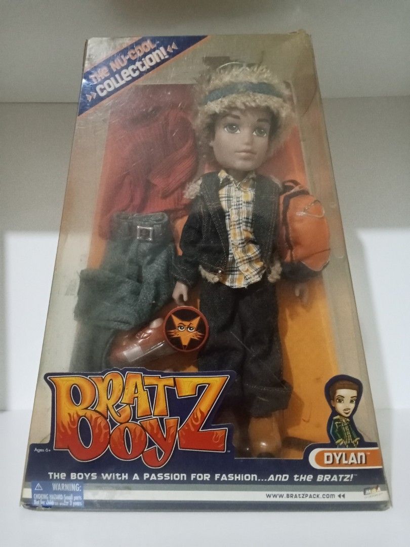 BRATZ Boyz Nu-Cool Dylan Doll (Category: Figurines & Statues) located in Taguig. Submitted by mspink18 (Listing ID 1337403220, Image 1). Description: NRFB This is an old doll Please manage your expectations Some accessories may have fallen due to age Some box seals are not intact anymore and some are completely gone PAYMENT through Gcash SHIPPING via Lalamove or J&T MEET UPS: - SM MEGAMALL - GATEWAY - MENDIOLA, MANILA.
