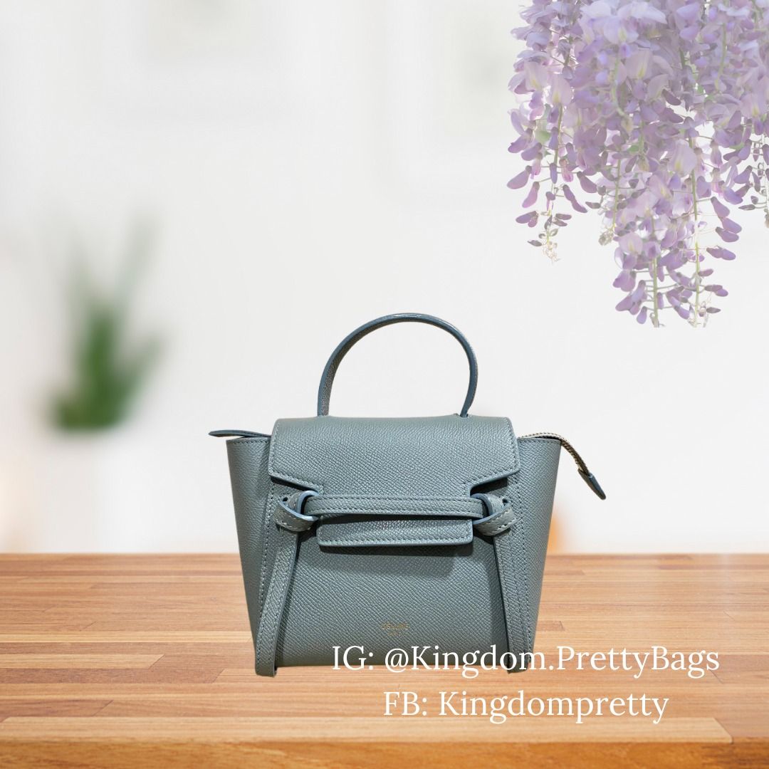 Celine Belt Bag Pico Size in Storm Top Handle Flap Closure Mini Bag Pre order Luxury Bags Wallets on Carousell