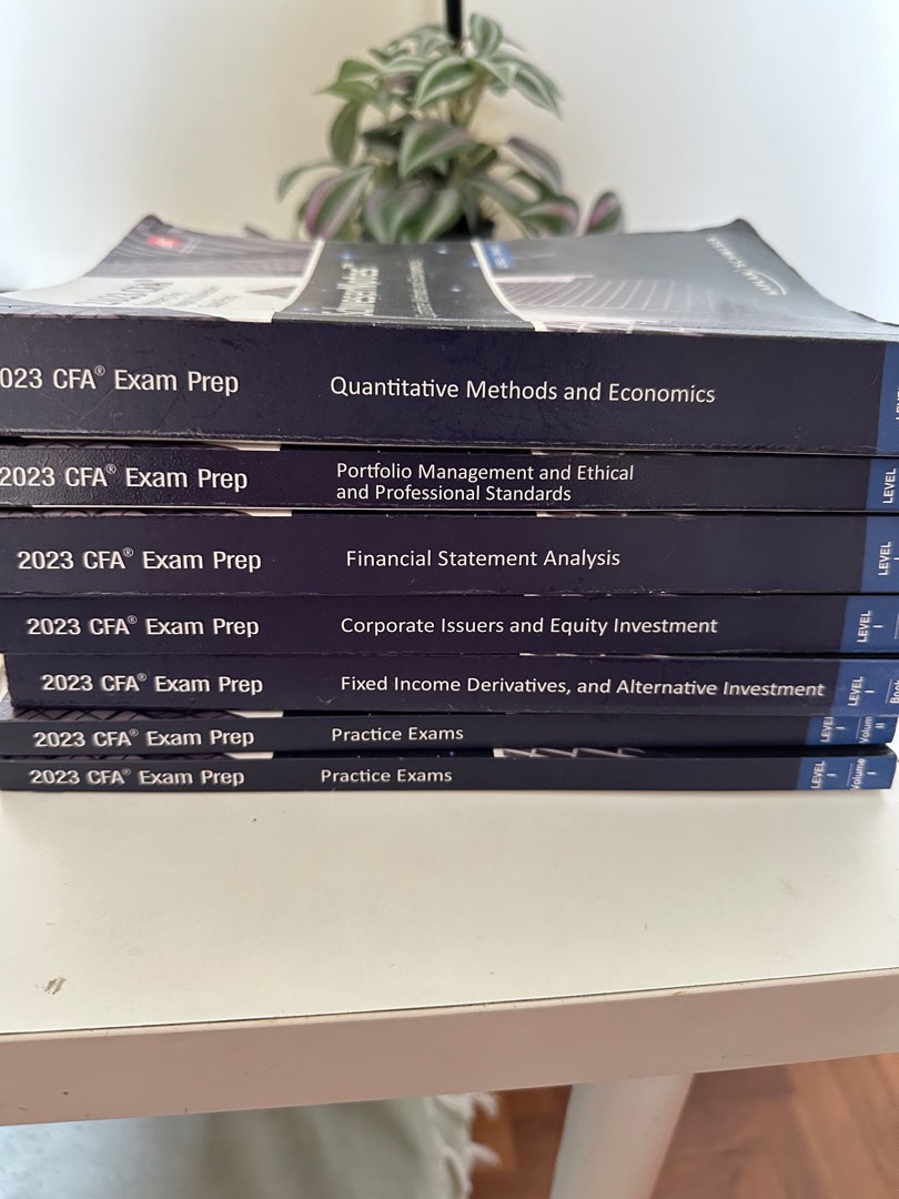 CFA Level 1 - SchweserNotes (Used the same books for November 2024 ...