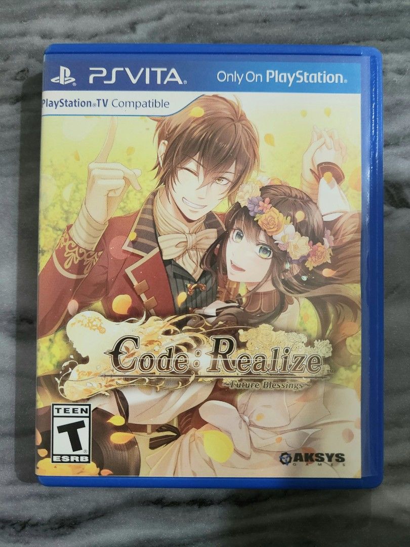 Code Realize Future Blessings R1 for PS Vita (Category: PlayStation) located in Mandaluyong City. Submitted by chan.ningtatum (Listing ID 1337287885, Image 1). Description: For Sale! Code Realize Future Blessings R1 Good Working Condition. No Issue. Checkouts via Shope e and Laz ada Available Shipping: Lalamove, Grab, Toktok. Meet ups: Mandaluyong and San Juan City.