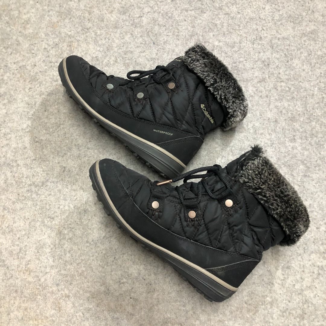 COLUMBIA Women s Heavenly Shorty Omni Heat Snow Boot Size US 8 25cm Black Women s Fashion Footwear Boots on Carousell
