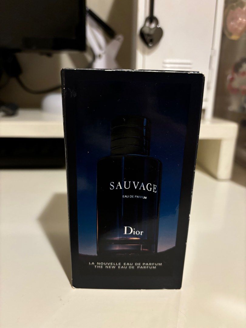 Dior Sauvage Eau De Parfum 100ML Authentic Brand New (Category: Men's Grooming) located in Malolos. Submitted by riesuki (Listing ID 1337262623, Image 2). Description: Dior Sauvage Eau De Parfum 100ML Brand New Unsealed but not used Bottle full Authentic Please do not hesitate to reach out to me for any inquiries! .