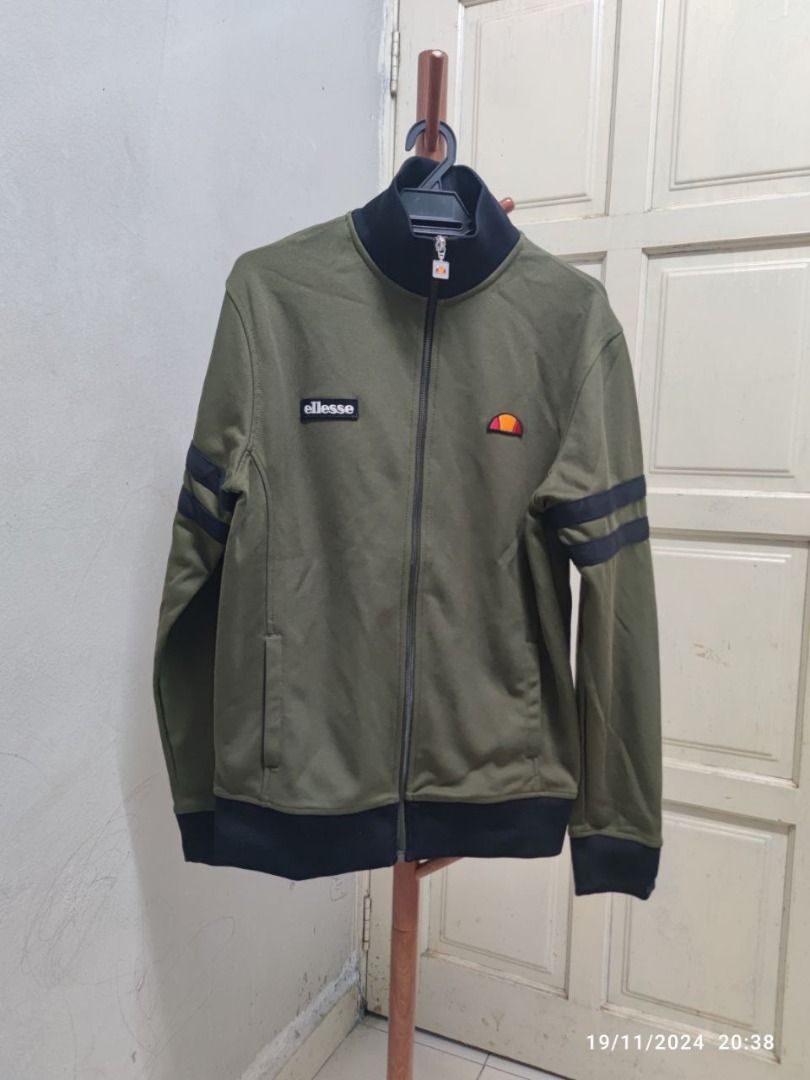 Ellesse roma track top green best sale