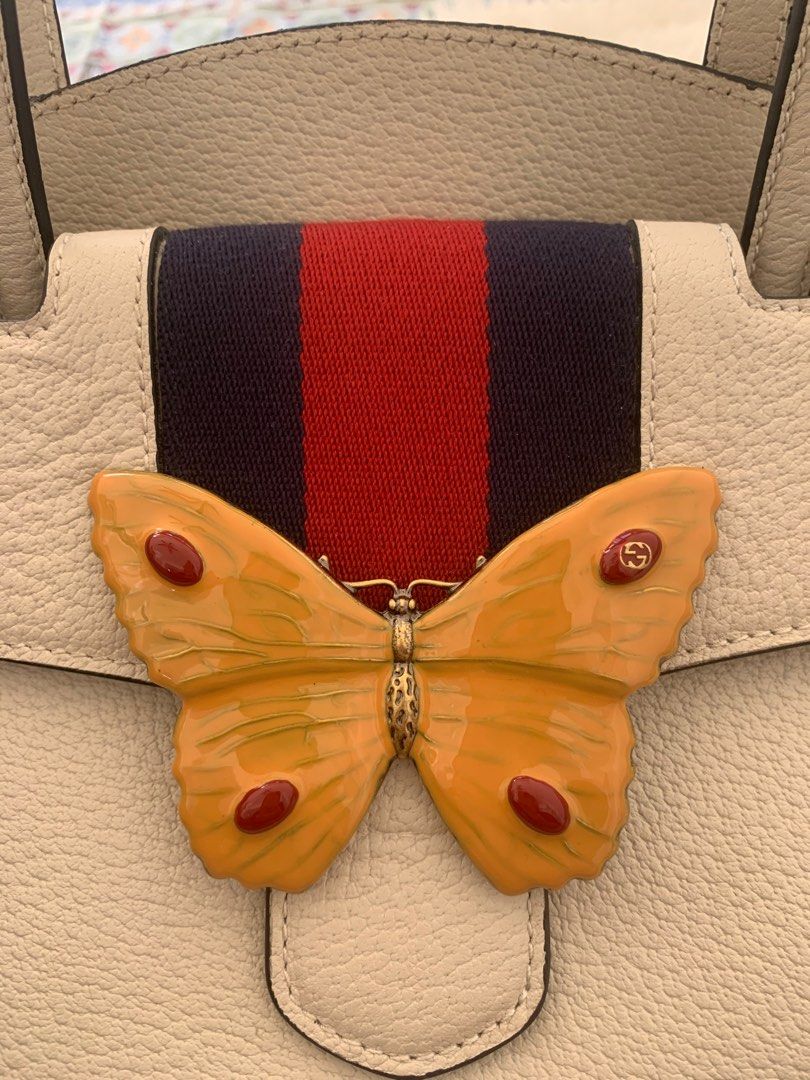 FREE SF GUCCI LINEA TOTEM MEDIUM IVORY WHITE BUTTERLY