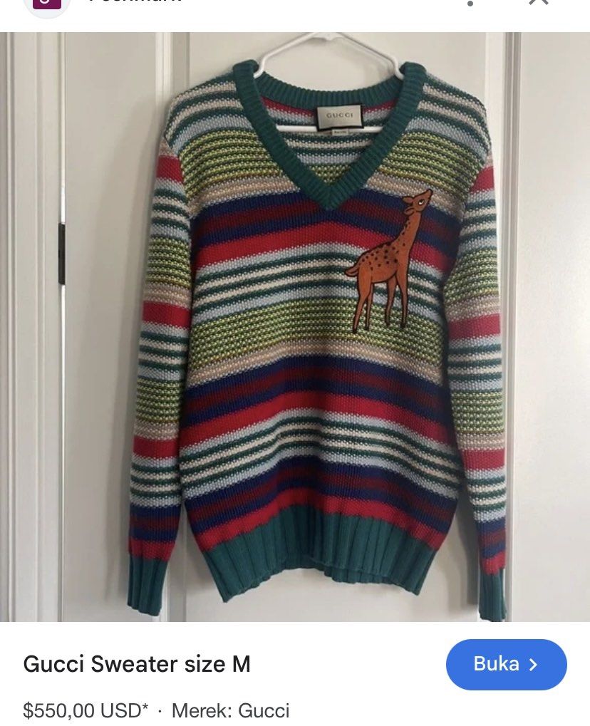 Gucci deer sweater on sale