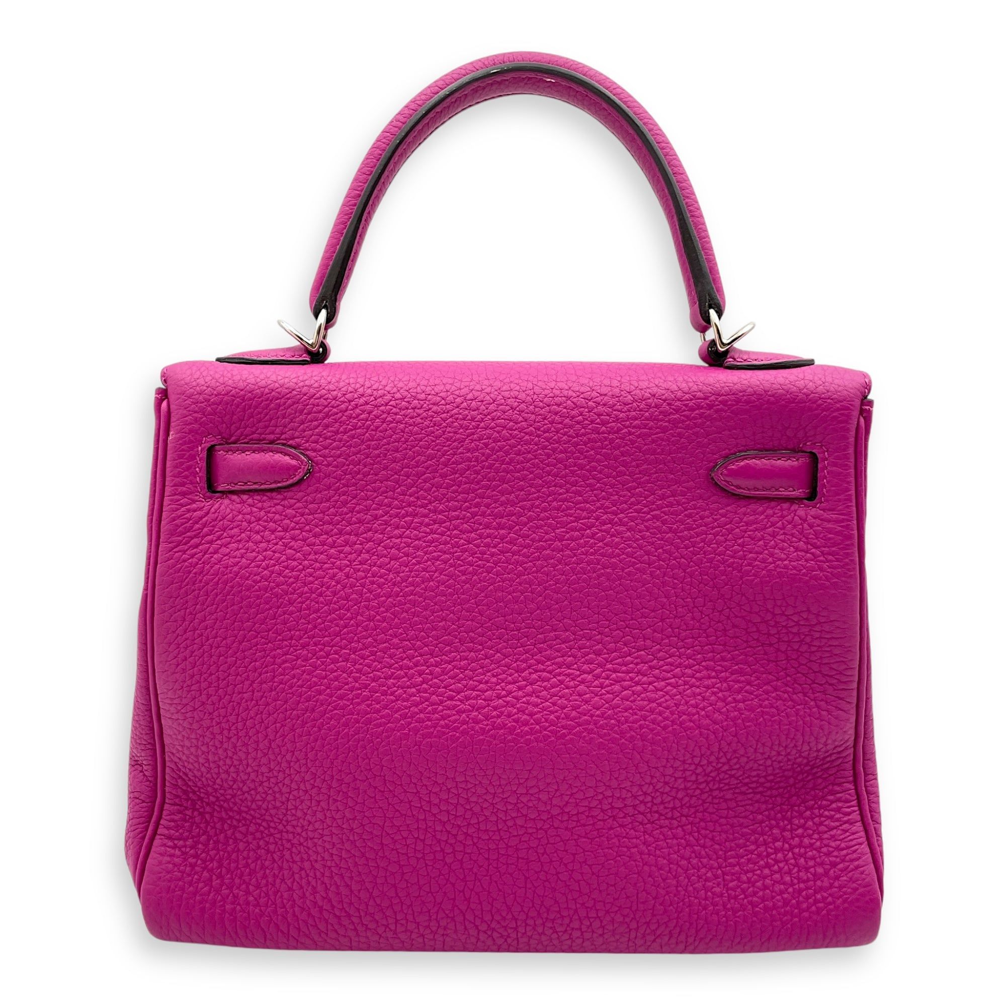 Hermes Kelly 25 Rose Pourpre in Togo Palladium hardware Luxury Bags Wallets on Carousell