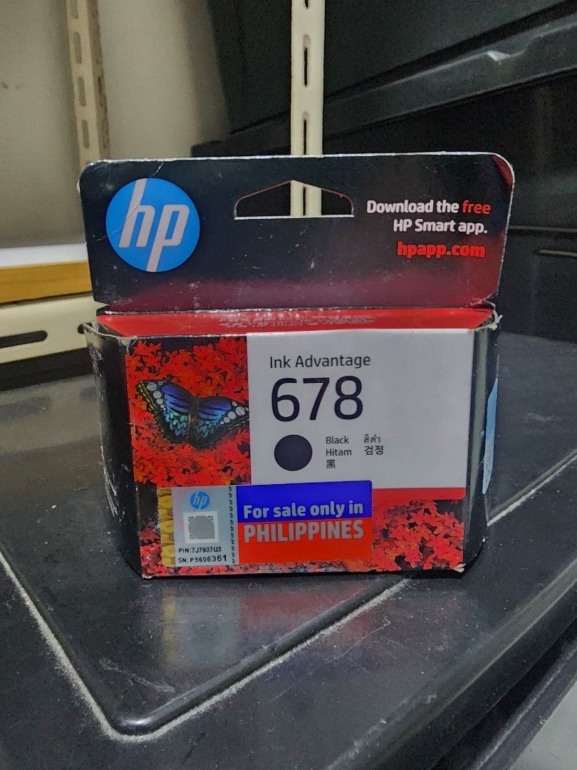 HP 678 INK COLORED AND BLACK AVAILABLE (Category: Other Accessories) located in Mandaluyong City. Submitted by cluttercleanup (Listing ID 1337367310, Image 3). Description: Expired SF CO BUYER!.