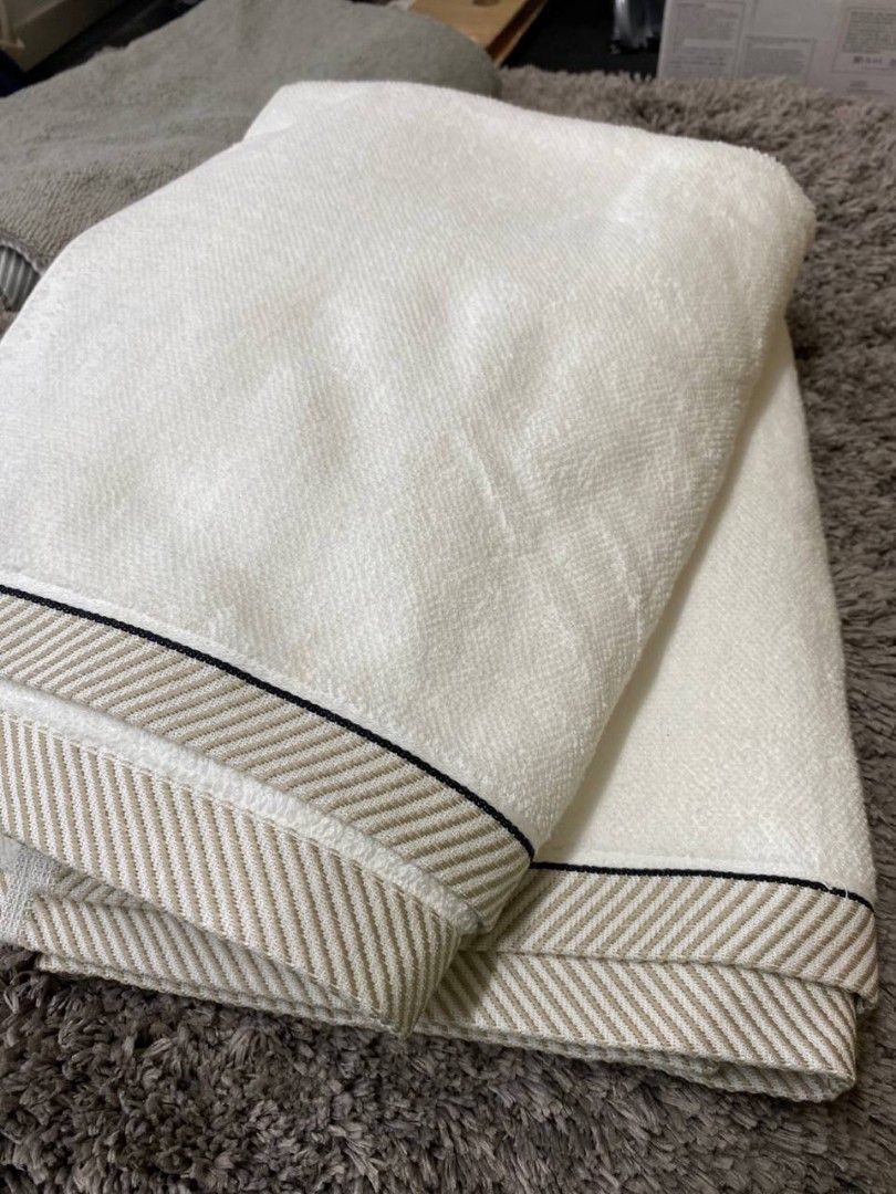 IKEA VIKFJARD bath sheet 100x150cm Furniture Home Living Bedding Towels on Carousell
