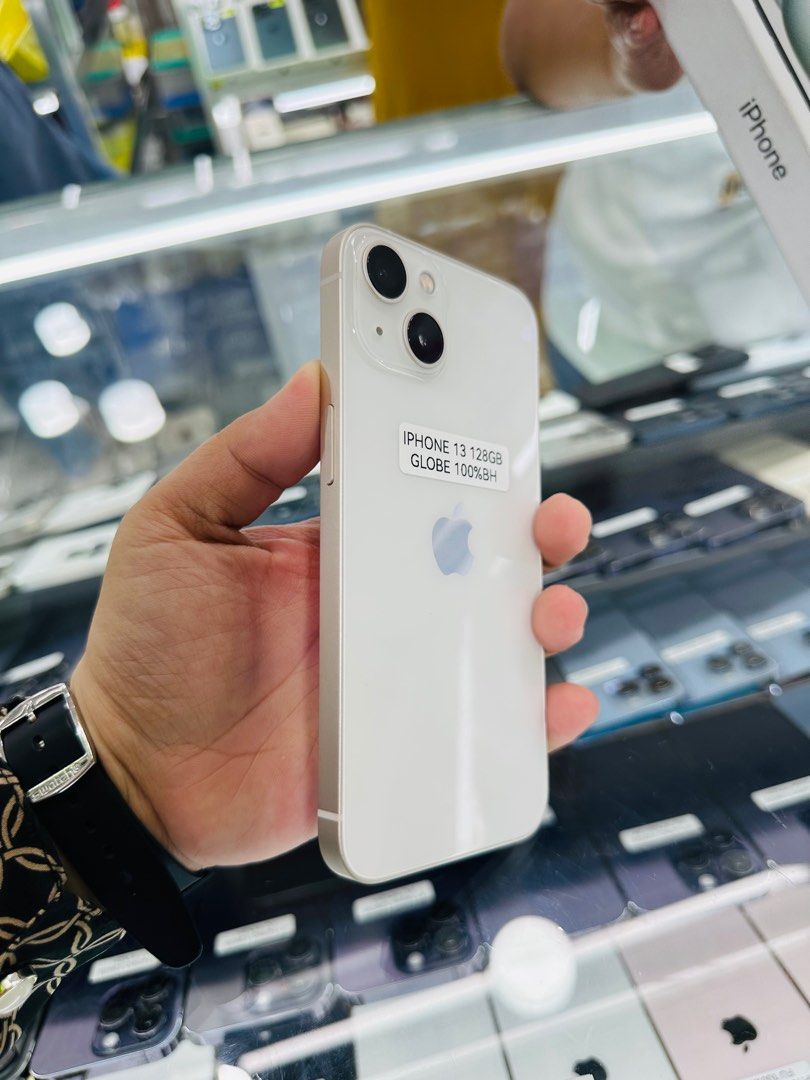 Iphone 13 128gb 100% batt Globelocked NTC (Category: iPhone 13 Series) located in San Juan City. Submitted by javedsgadgetshop (Listing ID 1337394333, Image 3). Description: OPEN FOR INSTALLMENT VIA CREDIT CARD/GGIVES/SPAY/BILLEASE & SWAP/TRADE-IN! BUY AND SELL! Quick Specs : Iphone 13 •128gb •NTC Variant •100% batt health •Globelocked •95% Smoothness •No hidden issue | No Repaired •100% Authentic | Not Refurbished •w/ OEM Charger & store warrant