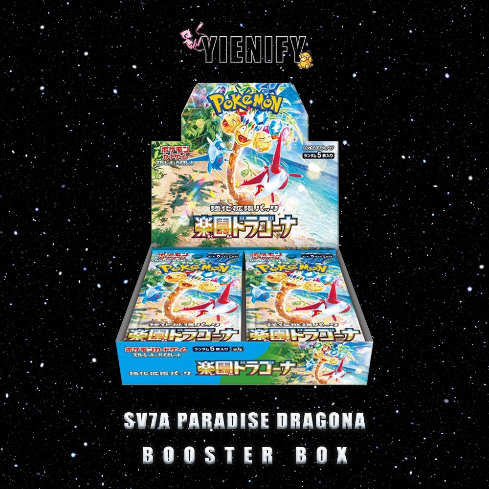 paradise dragona booster box japanese Pokemon Card Paradise Dragona Booster Box sv7a Japanese NEW w/shrink in  stock