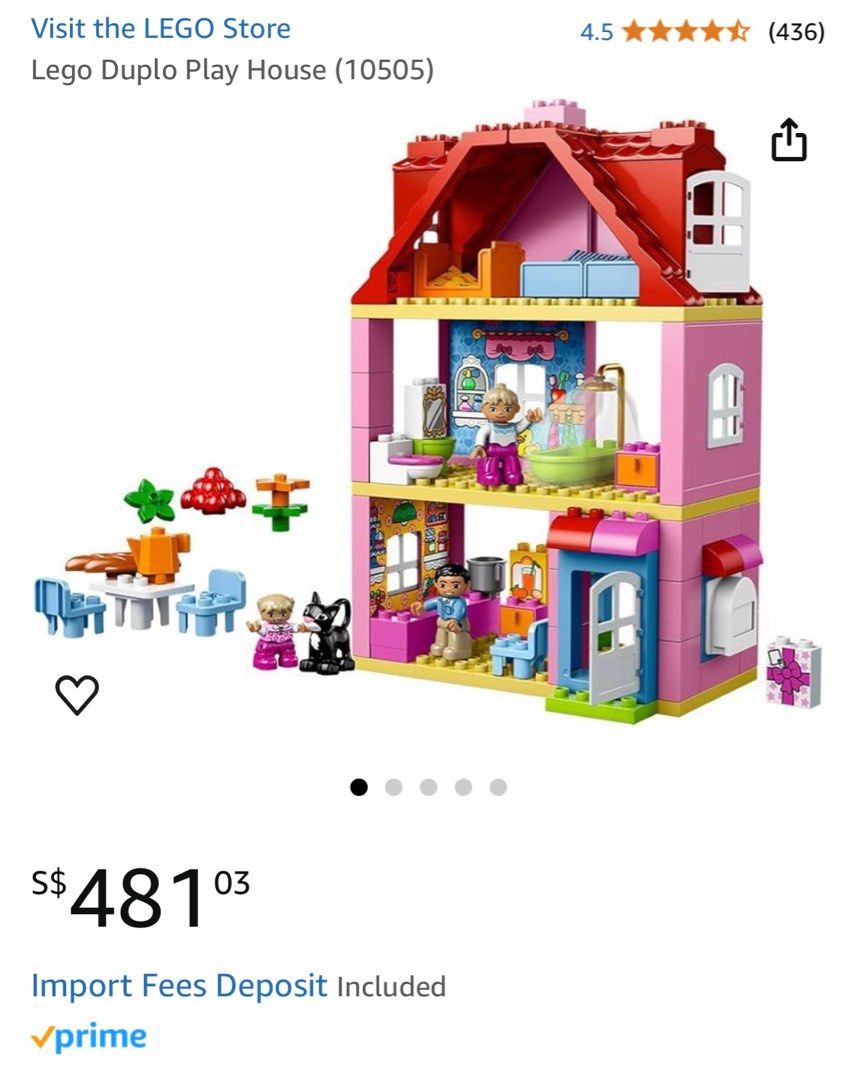 Duplo House Casa Rosa Lego Duplo Lego Duplo Set 10505 Play