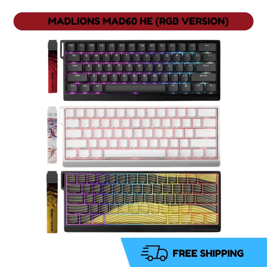 MADLIONS MAD60 HE (RGB Version) Gaming Magnetic Keyboard