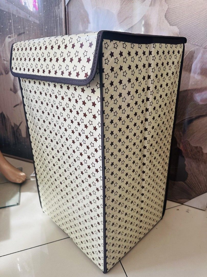 Max brand star white laundry organizer (Category: Laundry Baskets) located in Mandaluyong City. Submitted by home_box.ae (Listing ID 1337249360, Image 3). Description: dimensions: 13x11x23inches actual photo posted on hand ready to ship.