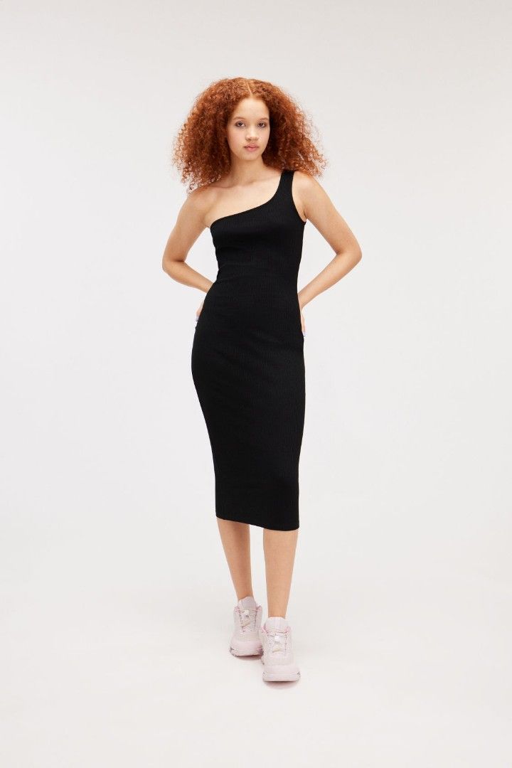 Monki ribbed dress clearance