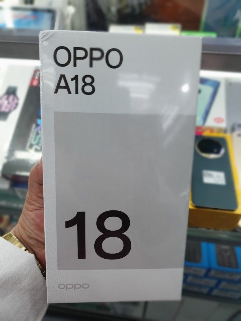 Oppo A18 64gb brandnew (Category: OPPO) located in San Juan City. Submitted by chelle.celino (Listing ID 1337308592, Image 1). Description: oppo A18 64gb brandnew sealed All original ntc approval 1yr warranty oppo and my store call or txt me.09353229255 fbpage michelle telecom...