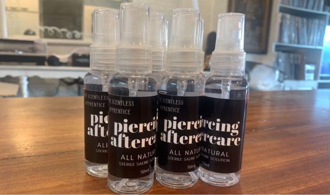 Piercing saline aftercare spray (Category: Ear Care) located in Pasay City. Submitted by shirley.manacsa (Listing ID 1337365058, Image 1). Description: .
