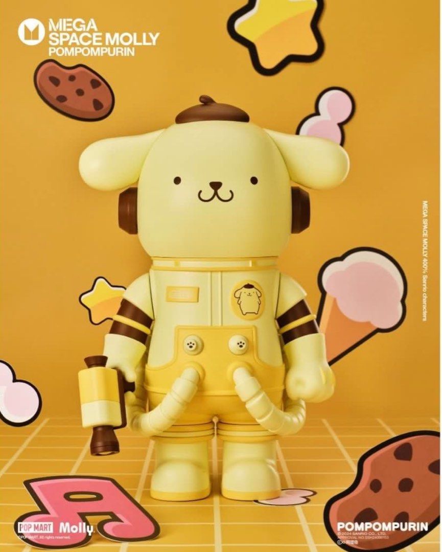 Popmart Sanrio Pompompurin Molly 400%, Hobbies & Toys, Toys 