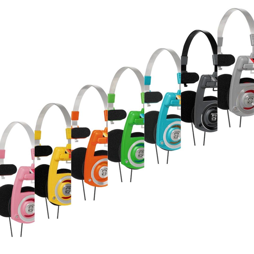 Pre-order / Modretro x Koss Porta Pro (Category: Headphones & Headsets) located in San Antonio. Submitted by melodramaforever (Listing ID 1337386020, Image 1). Description: PRE-ORDER! Modretro x Koss Porta Pro This pre-order requires full payment. ETA to PH: 3-4 weeks upon ordering *Item ships from US Available colors: Bubblegum (Pink), Inferno (Orange), Volt (Yellow), Leaf (Green), Wave (Blue), Midnight (Black) and GameStop Exclusive Grey Featur