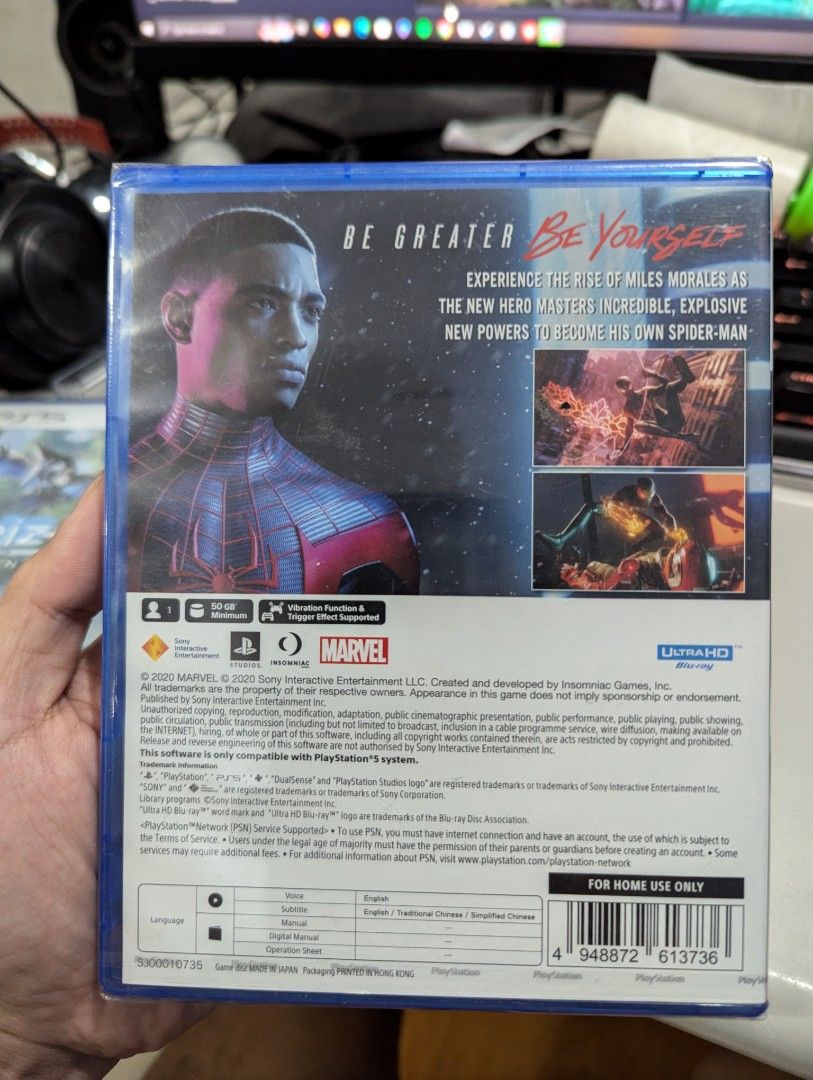 PS5 Spider Man Miles Morales (Category: PlayStation) located in Taguig. Submitted by dorkoboy (Listing ID 1337383861, Image 2). Description: bnew / sealed Spider Man Miles Morales for ps5 console. meet up. BGC.