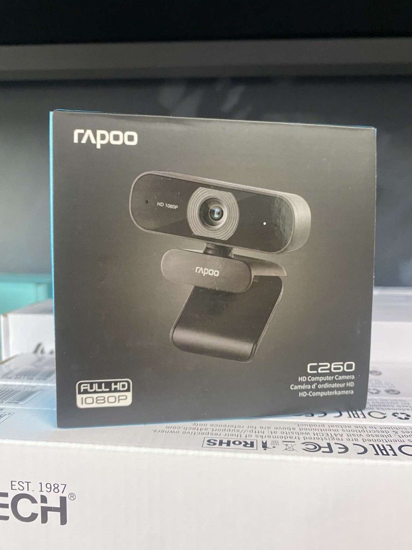 Rapoo C260 1080p Full HD USB Webcam (Category: Webcams) located in Pasig City. Submitted by techubstoreandaccessories (Listing ID 1337411457, Image 2). Description: Rapoo C260 1080p Full HD USB Webcam Ready for Pick Up / Delivery ‼️ 📌 DETAILS: ✅Actual Picture Posted. ✅BRAND NEW & ORIGINAL. ✅7 Days Replacement for Factory Defects and 1year Warranty. (Terms and conditions apply) --------------------------------------- PAYMENTS/DELIVERIES 💸🛵🚘 ✅M