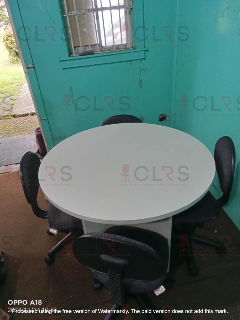 ROUND CONFERENCE TABLE / OFFICE TABLE, Furniture & Home Living, Office ...
