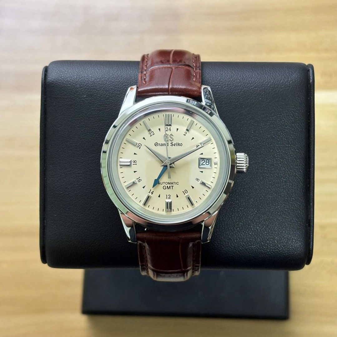 Seiko GS Cream Dial Elegance GMT MOD Men s Fashion Watches Accessories Watches on Carousell