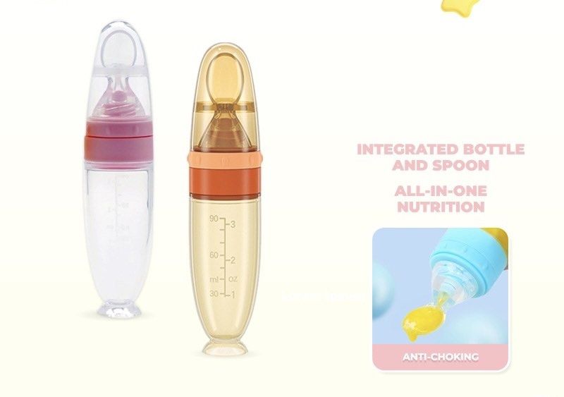 Soft Silicon Squeeze Spoon Feeding Bottle (Category: Breastfeeding & Bottle Feeding) located in Manila. Submitted by bokieee022194 (Listing ID 1337259025, Image 1). Description: Never been used Soft and silicon Perfect for baby starting to eat Location: Sta. mesa.