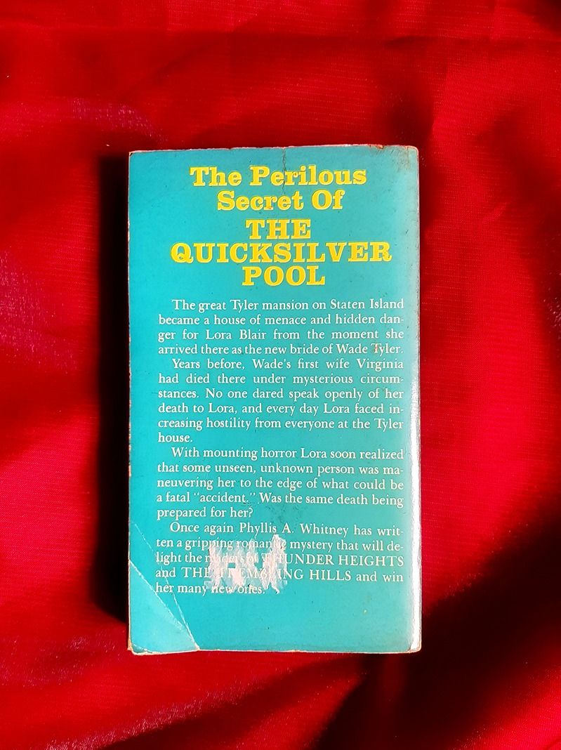 The Quicksilver Pool by Phyllis A. Whitney | Preloved Book (Gothic ...