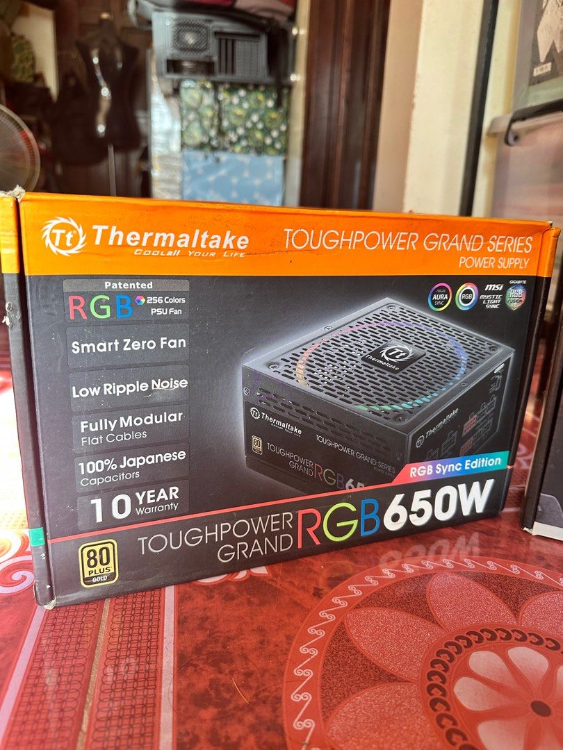 Thermaltake 650W PSU Power Supply (Category: Computer Parts) located in Taguig. Submitted by jayyyy00 (Listing ID 1337302995, Image 1). Description: SELLING AS DEFECTIVE!! Thermaltake 650W Power Supply -Complete with box and manuals Selling as defective as no time to test. Buy at your own risk Pickup or shipping..