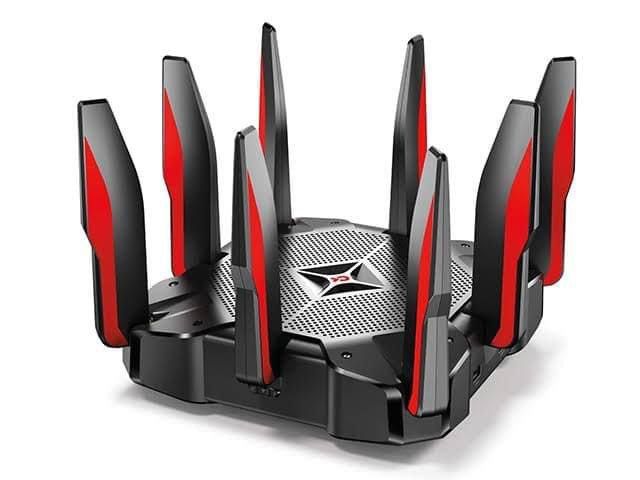 TP LINK TRI BAND GAMING ROUTER (Category: Networking) located in Manila. Submitted by myles29 (Listing ID 1337258506, Image 1). Description: SALE ‼️ 📍TP-LINK Tri-band AC5400 MU-MIMO Archer C5400x with 2.4 GHz (1000 Mbps) + 5 GHz (2167 Mbps) + 5 GHz (2167 Mbps) 1.8 GHz 64-bit quad-core CPU + 3 co-processors. 1 GB RAM. 8x Gigabit Ethernet LAN ports. 1x Gigabit Ethernet WAN port. 2x USB 3.0. 16 GB EMMC. 8x external antenna .
