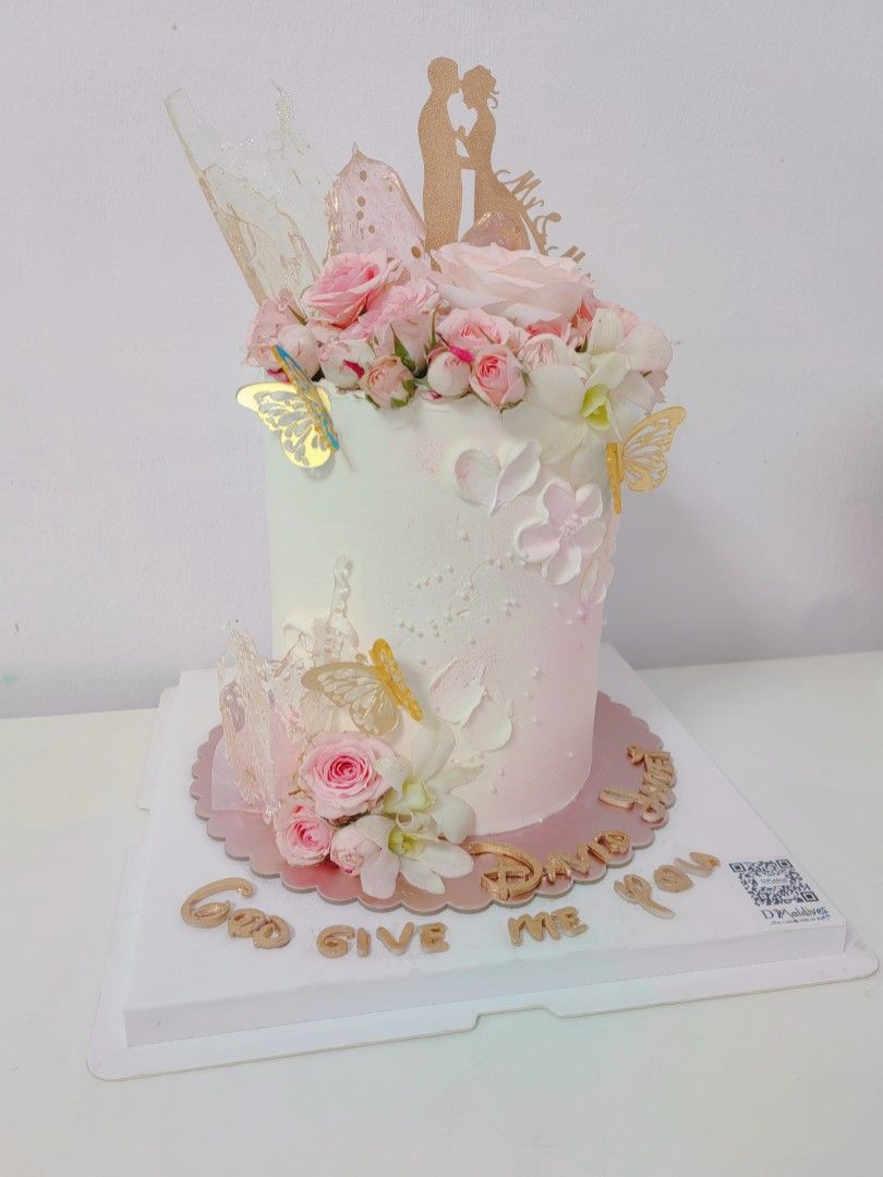 wedding Cake flowers cake, Food & Drinks, Homemade Bakes on Carousell — free download