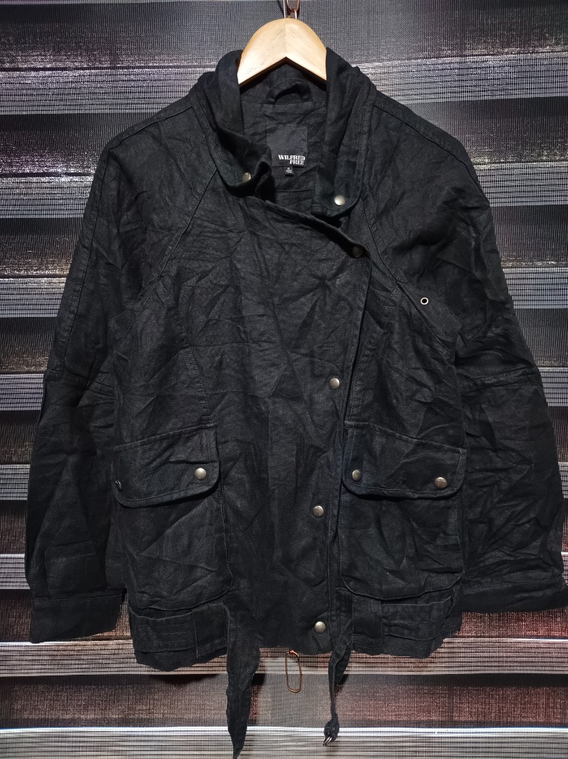 Wilfred Free Aritzia MOTO Rayder Jacket Black Women s Size XS Women s Fashion Coats Jackets and Outerwear on Carousell
