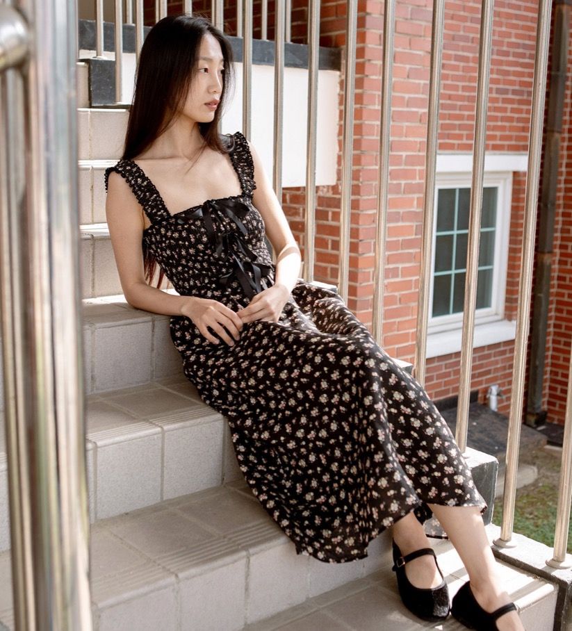 bridgerton midi dress In our Bridgerton era  @travelwithtalia styled our Rose Midi so  beautifully