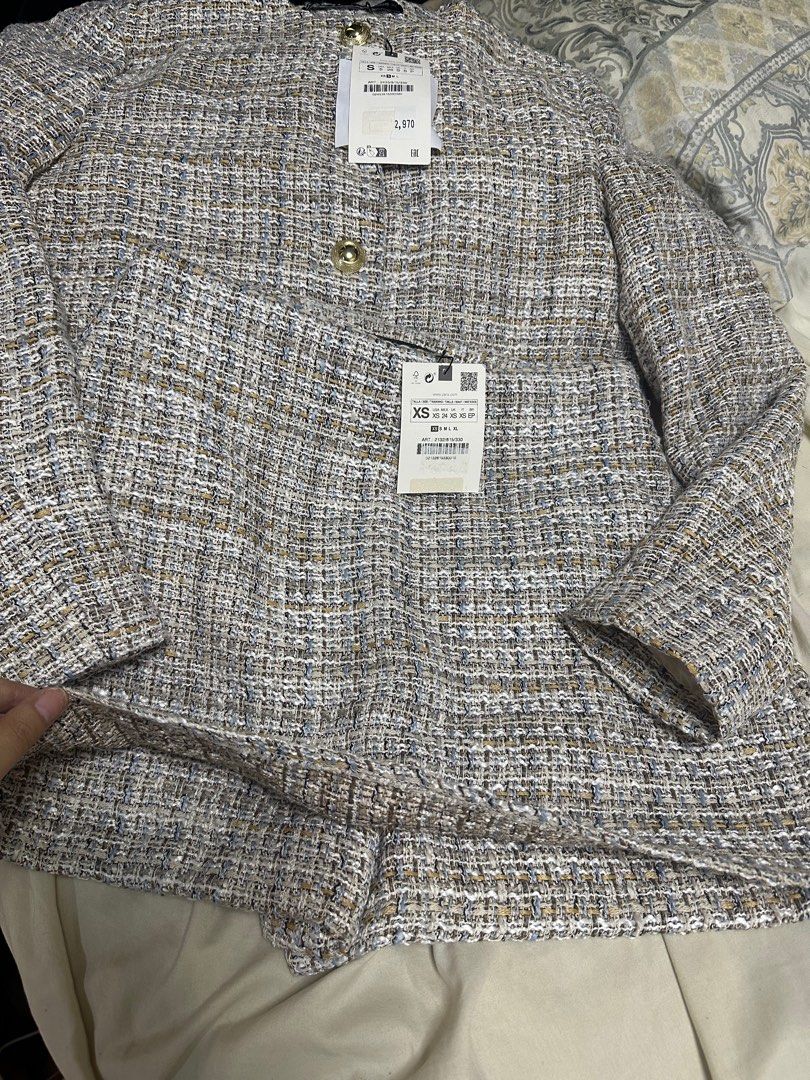 BNWT ZARA TWEED COORDS (TOP + SKORT) (Category: Sets or Coordinates) located in Paranaque City. Submitted by teamjasny (Listing ID 1337240613, Image 2). Description: BRAND NEW WITH TAG TOP - Small SKORT- XS .