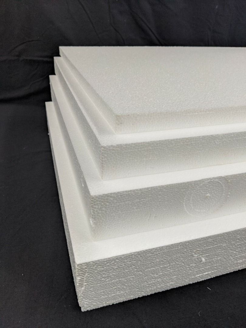 2ft x 4ft Styrofoam Styro Sheet (Category: Construction & Building Materials) located in Manila. Submitted by golden888onlineshop (Listing ID 1337514845, Image 3). Description: 2ft x 4ft Styrofoam Styro Sheet Thickness: 1/2inch /20pcs 1 inch /10pcs 2 inch /5pcs Non-flame-retardant. Light-weight, water-resistant and economical. Many common applications such as construction underground work, infrastructure foundation system, art crafting, event scu