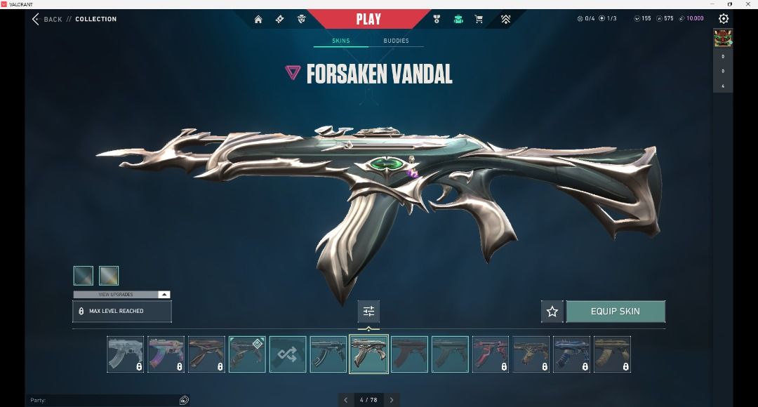 4 Knives 11 VP Skins Cheap Valorant Account, Video Gaming, Gaming 